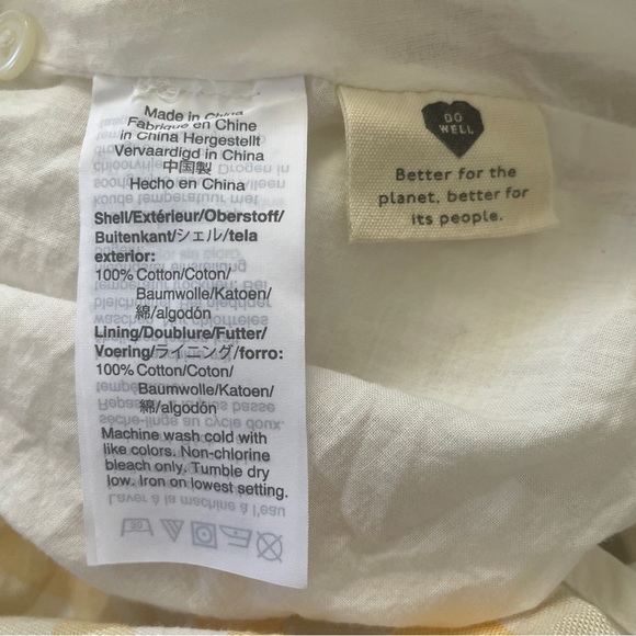 Madewell Button-Front Tiered Mini Dress - Picture 5 of 7